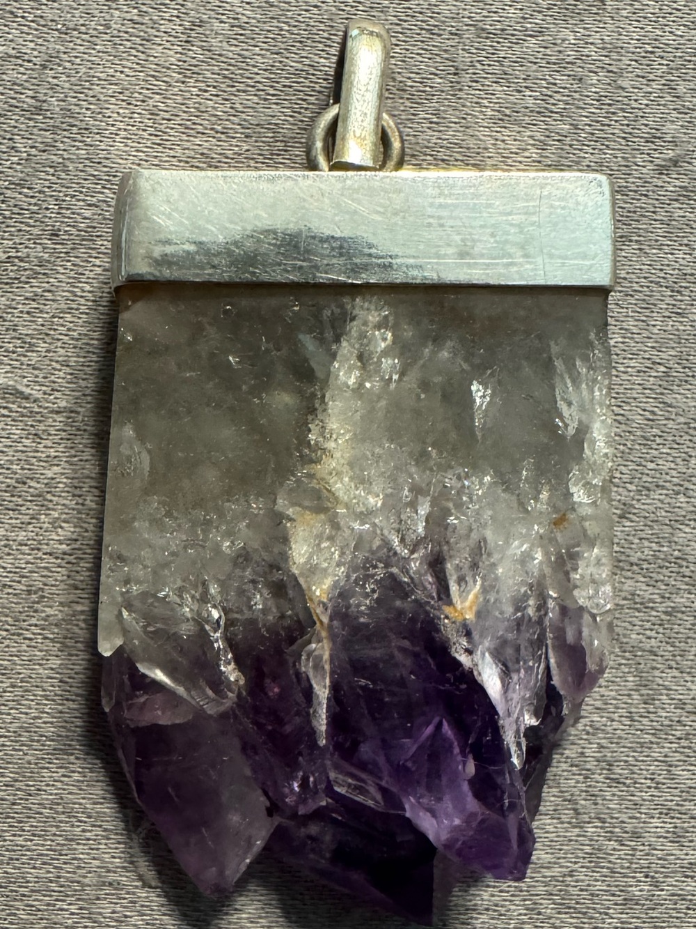 Amethyst Stalactite Crystal Pendant